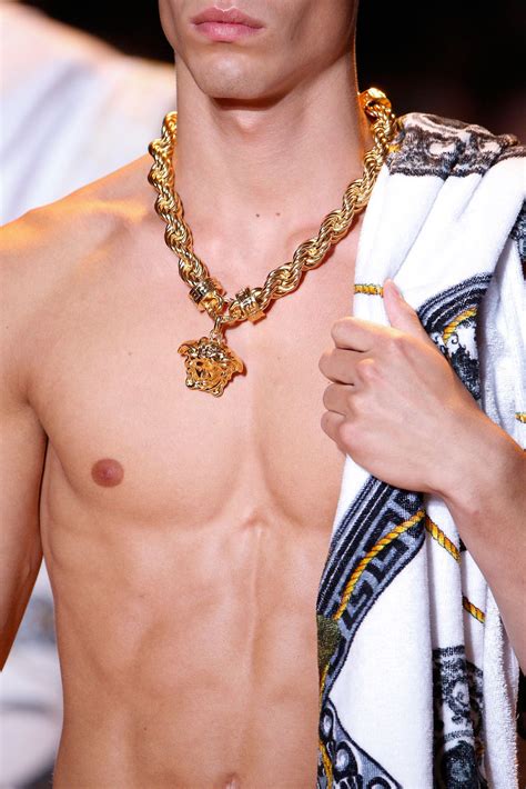 men versace gold chain|versace gold chain dress.